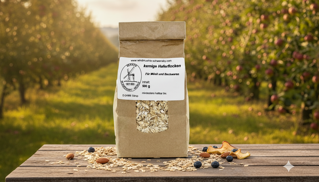 Kernige Haferflocken